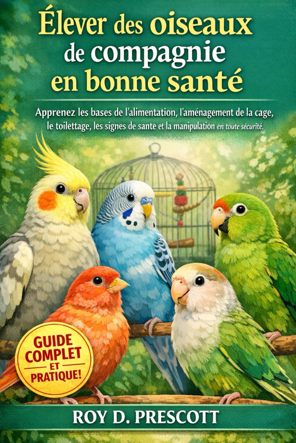 Élever des oiseaux de compagnie en bonne santé: Apprenez les bases de l'alimentation, l'aménagement de la cage, le toilettage, les signes de santé et la manipulation en toute sécurité.