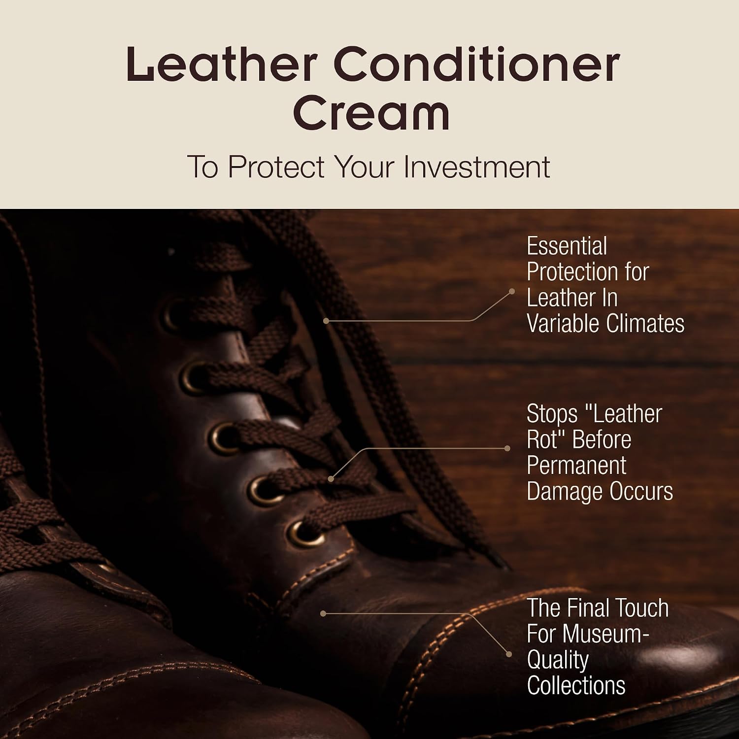 Griffin Boot Cream – 4oz – Leather Balm & Conditioner for Couch, Boots, Bags & Shoes – Restores, Softens & Protects Without Darkening – Long-Lasting Leather Protectant With Polish & Shine Support