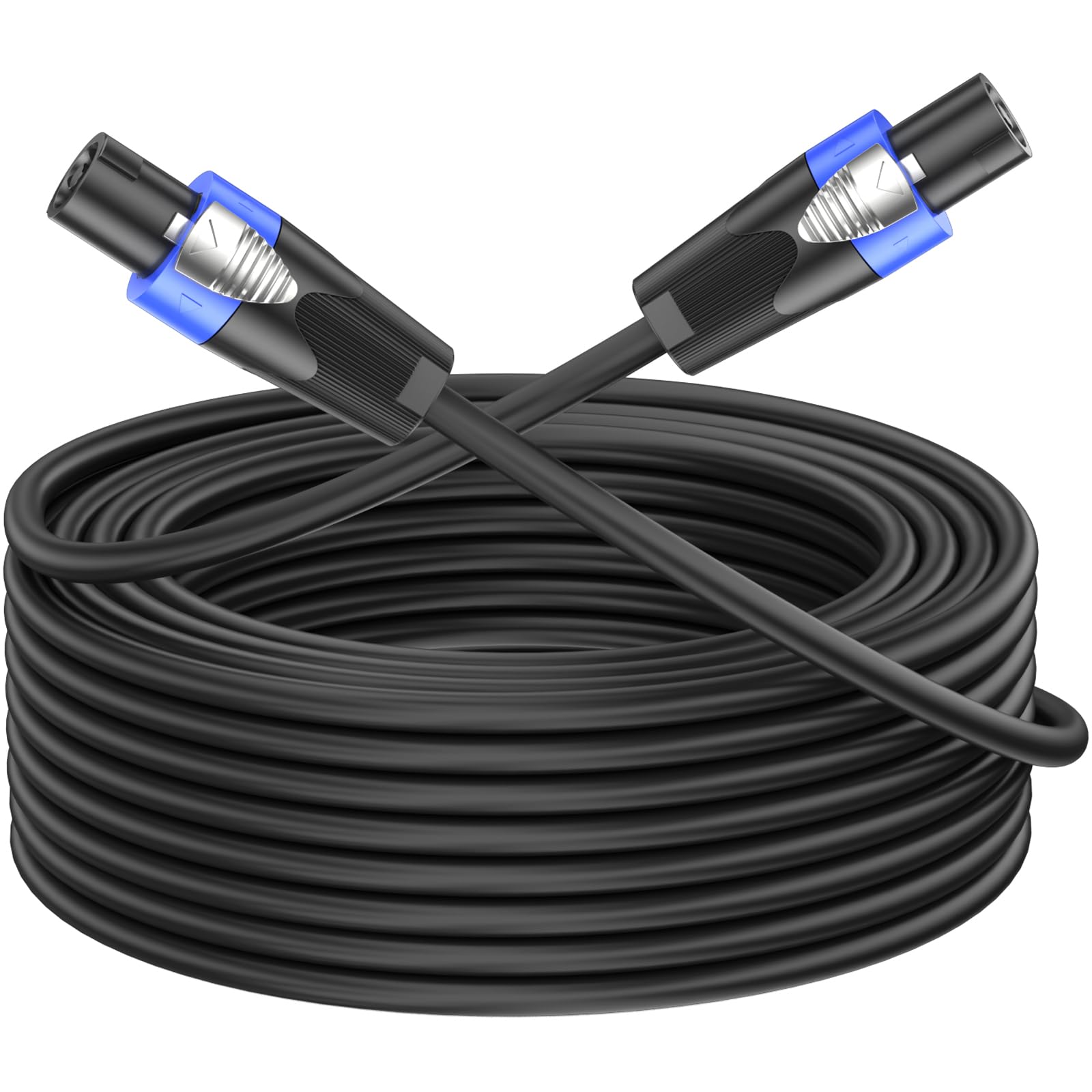 20M Speakon auf Speakon Lautsprecherkabel AWG15 2-Adriges Speakon Kabel mit Twist Lock für DJ/PA, M-M