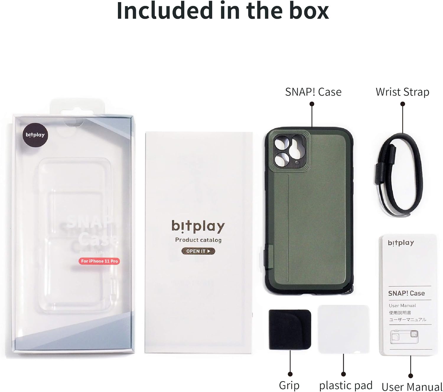 80% Off Discount bitplay New SNAP! Case in Black - Camera Case for iPhone 11 Pro (Lenses Not Included)