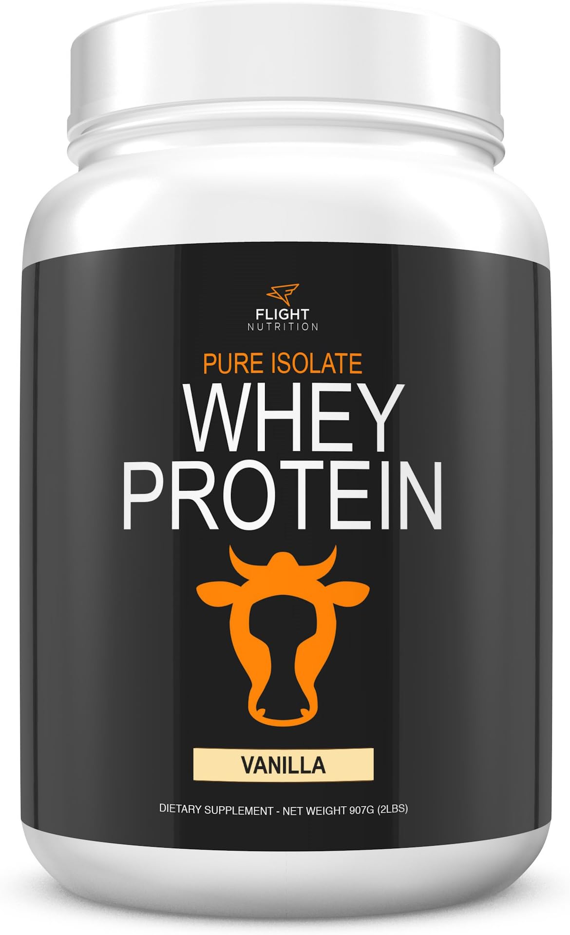 Flight Nutrition Whey Protein Isolate Powder - Vanilla 2lbs