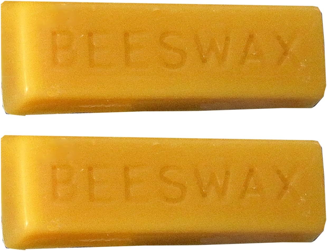 Pure Bees Wax Blocks Beeswax 2 x 1 oz blocks (RECTANGLE BEESWAX