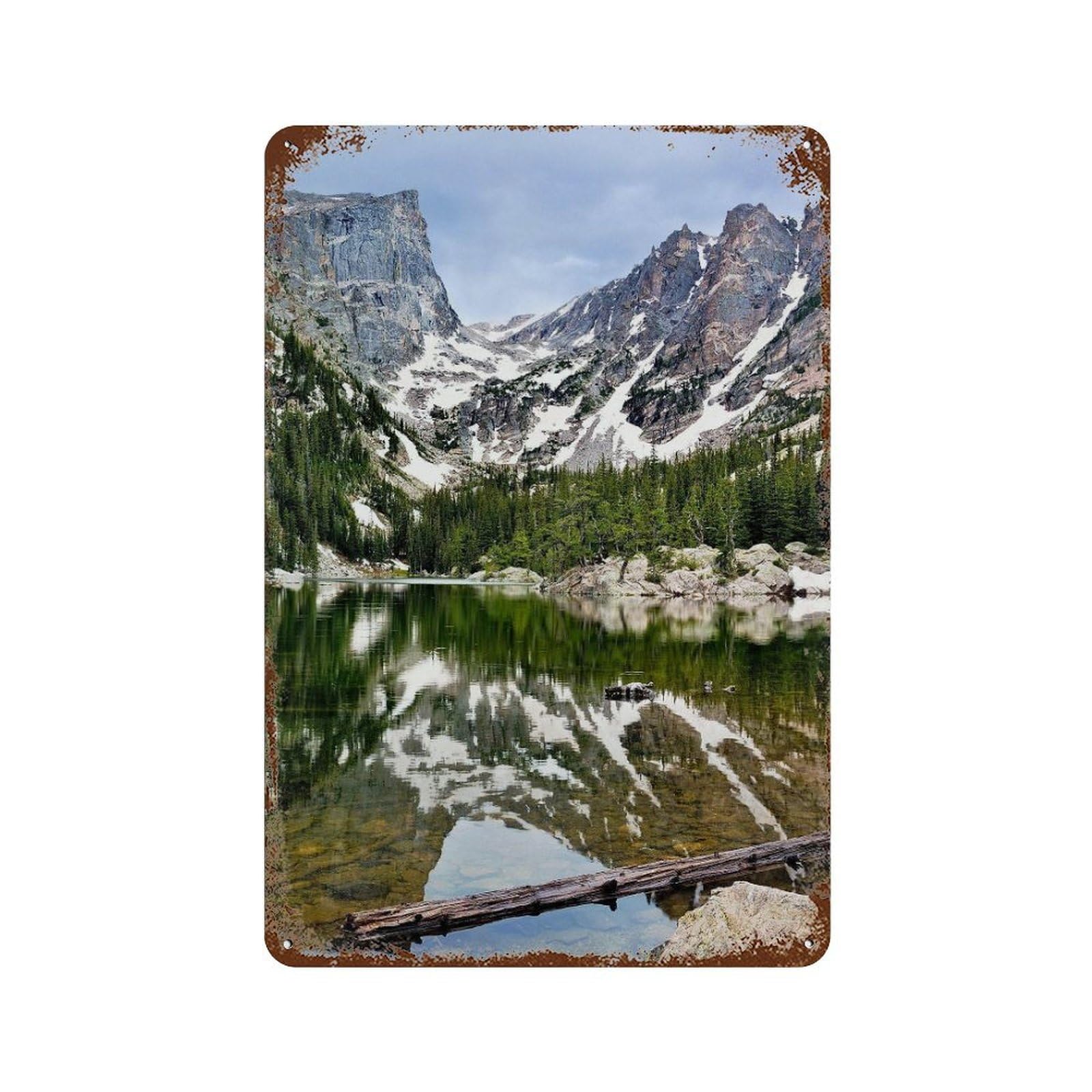 xiaoxiaoshen Real Photo Rocky Mountain National Park Colorado USA Wall Decor Art Metal Tin Poster Modern Home Decor Art Home Bar Shop Decorations Vintage Sign 30x20cm