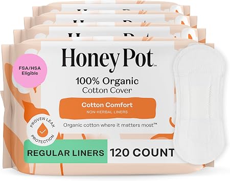 The Honey Pot Company - Cotton Comfort - Panty Liners for Women