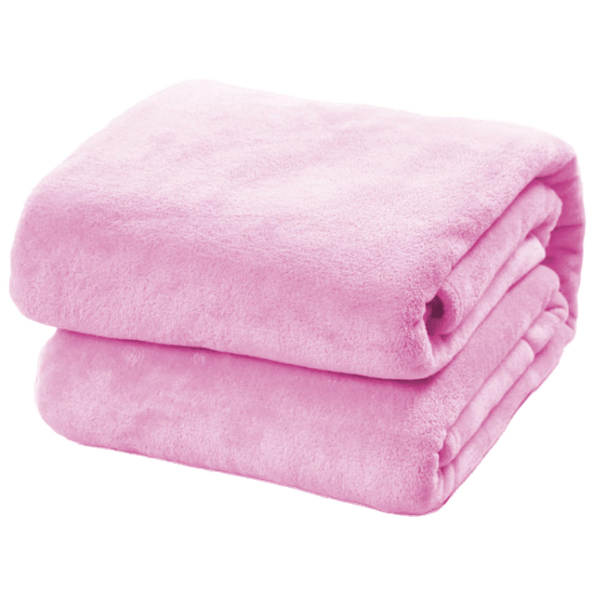 Jeté de canapé en flanelle douce couverture hiver rose contre le froid