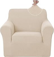 Vista 117 de U-NICE HOME Funda para sofá biplaza elástica, cubierta para sofá, funda para sillón, protector de muebles para sofá con 2 cojines, funda para sofá