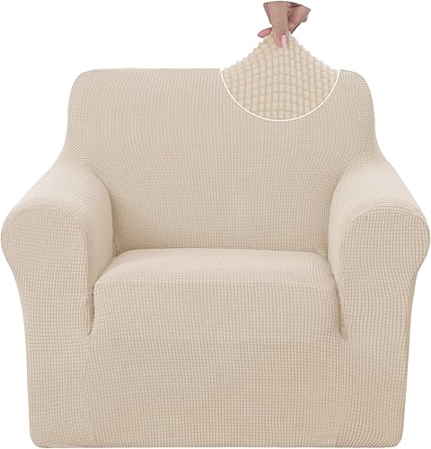 Miniatura 117 de U-NICE HOME Funda para sofá biplaza elástica, cubierta para sofá, funda para sillón, protector de muebles para sofá con 2 cojines, funda para sofá