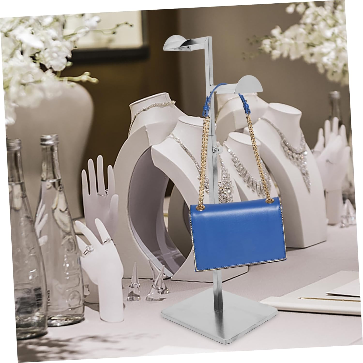 Handbag Display Shelf Bag Hanging Organizer Belt Hanger and Tie Hangers