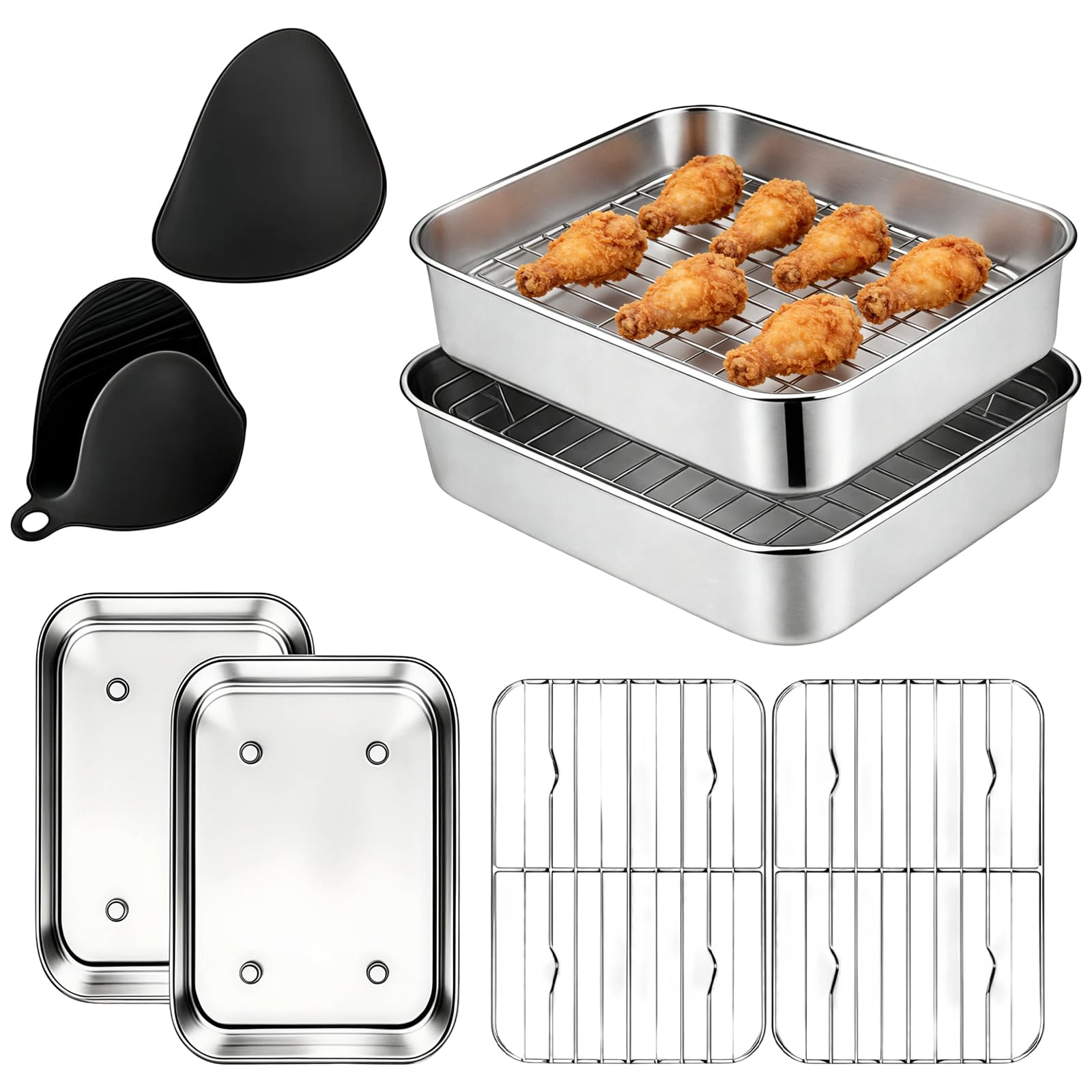 Lot de 6 accessoires pour friteuse à air chaud pour retrouver le plaisir de cuisiner