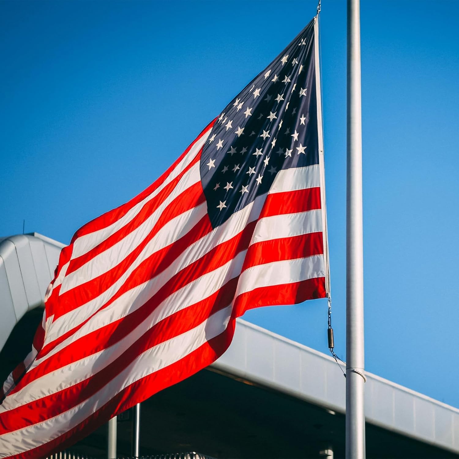 Bradford American Flag 3x5 ft Havy Duty for Outside 250 Year Anniversary, Embroidered 420D 100% Nylon US USA Flags Weatherproof Material, Super Heavy Duty American Outdoor Flag All Weather