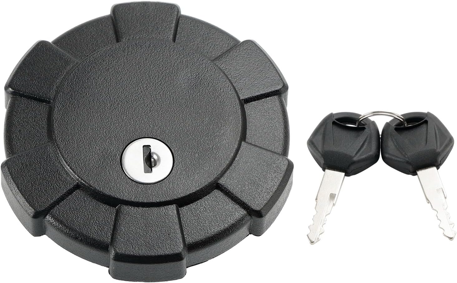 Bruce & Shark Fuel Tank Cap for Yamaha TW200 Trailway 1987-2002, XT250 1986-1987, XT350 1985-2001, XT600 1987-1989, XTZ660 Tenere 1991-1996, DT125R 1987-2002, DT200R 1988-1996, with Keys