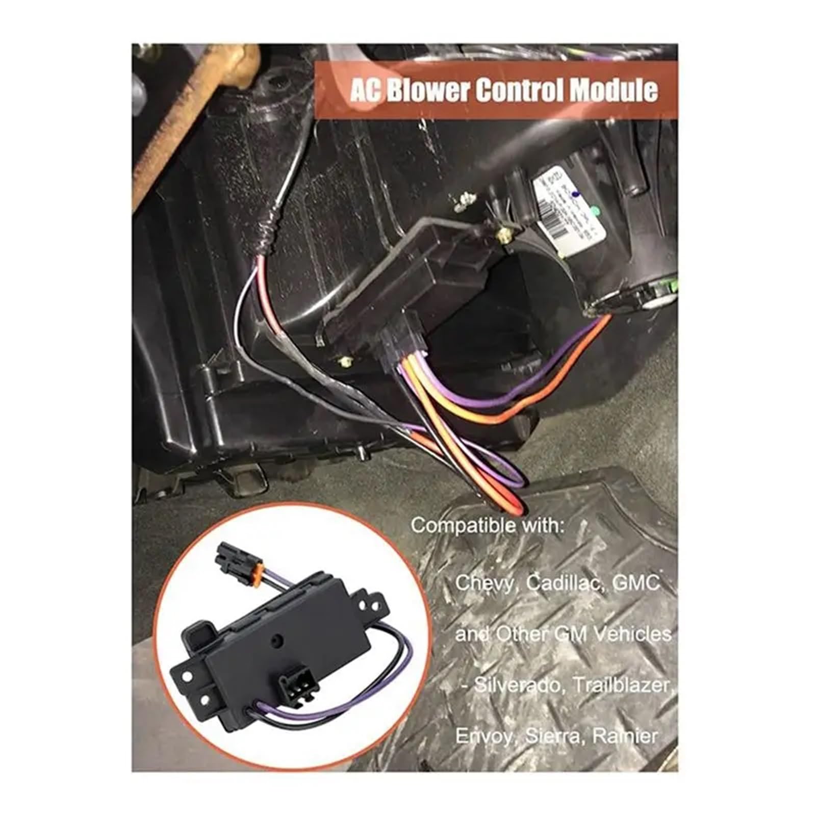 Résistance de chauffage de voiture Module de résistance moteur ventilateur chauffage A/C, pour Tahoe Trailblazer 1580567 89018778