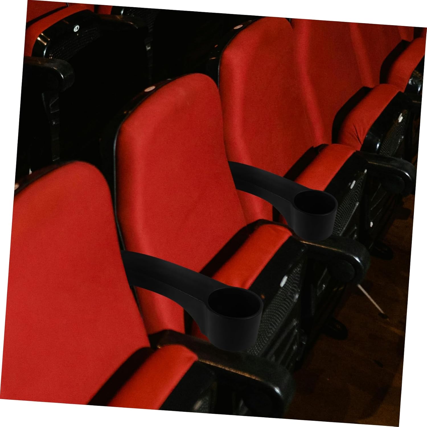 Replacement Armrest with Cup Holder for Theater Chair Plastic Chair Arm Rest Comfortable Design for Classroom and Home Use Easy Installation