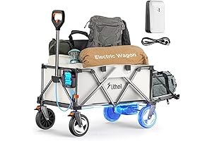 Litheli Electric Motorized Cart for Beach with 8" All-Terrain Wheels