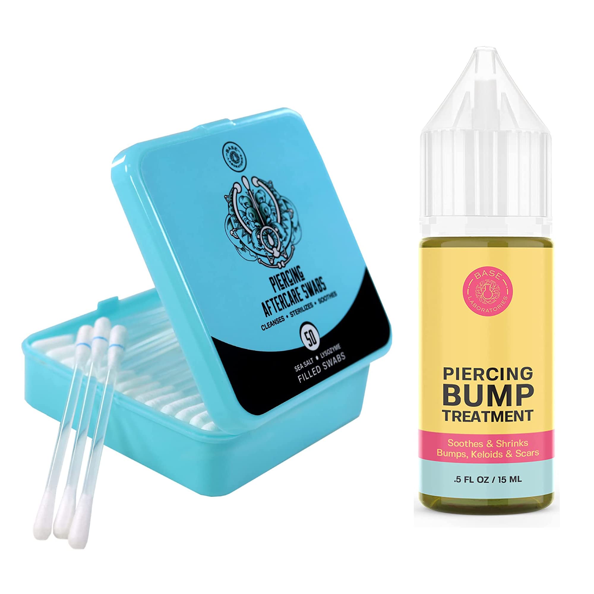 Buy Base Labs Piercing Aftercare Kit Piercing Aftercare Swabs (40