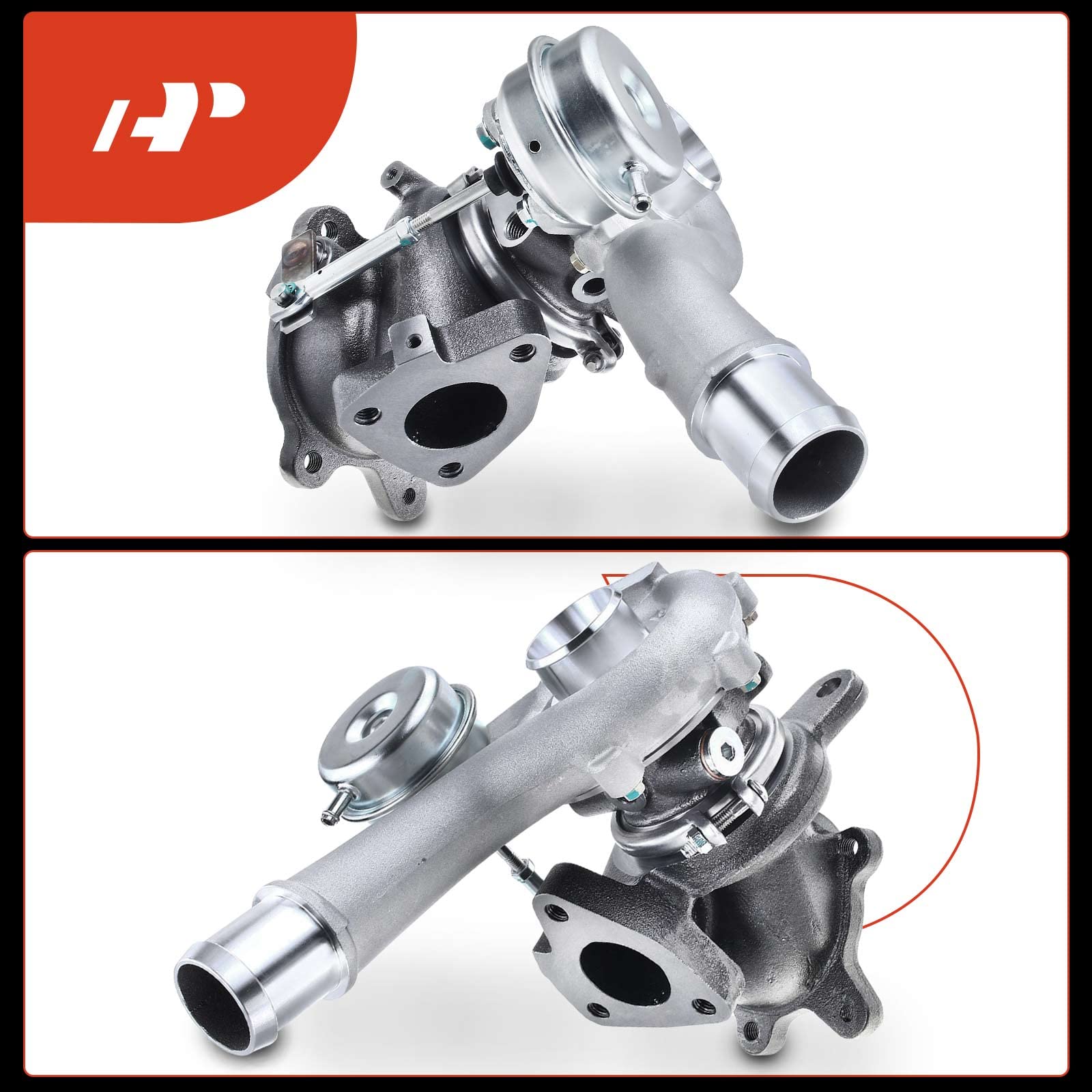 A-Premium Complete Turbo Turbocharger Kit, with Wastegate Actuator & Gasket, Compatible with Ford Explorer, Police Interceptor Sedan, Flex, Taurus, Police Interceptor Utilityn & Lincoln MKS, MKT, 3.5L