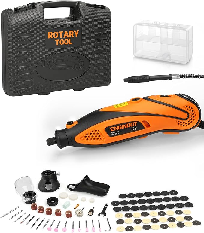 Rotary Tool, ENGINDOT 135W Rotary Multi Tool Kit with 80 Accessories
