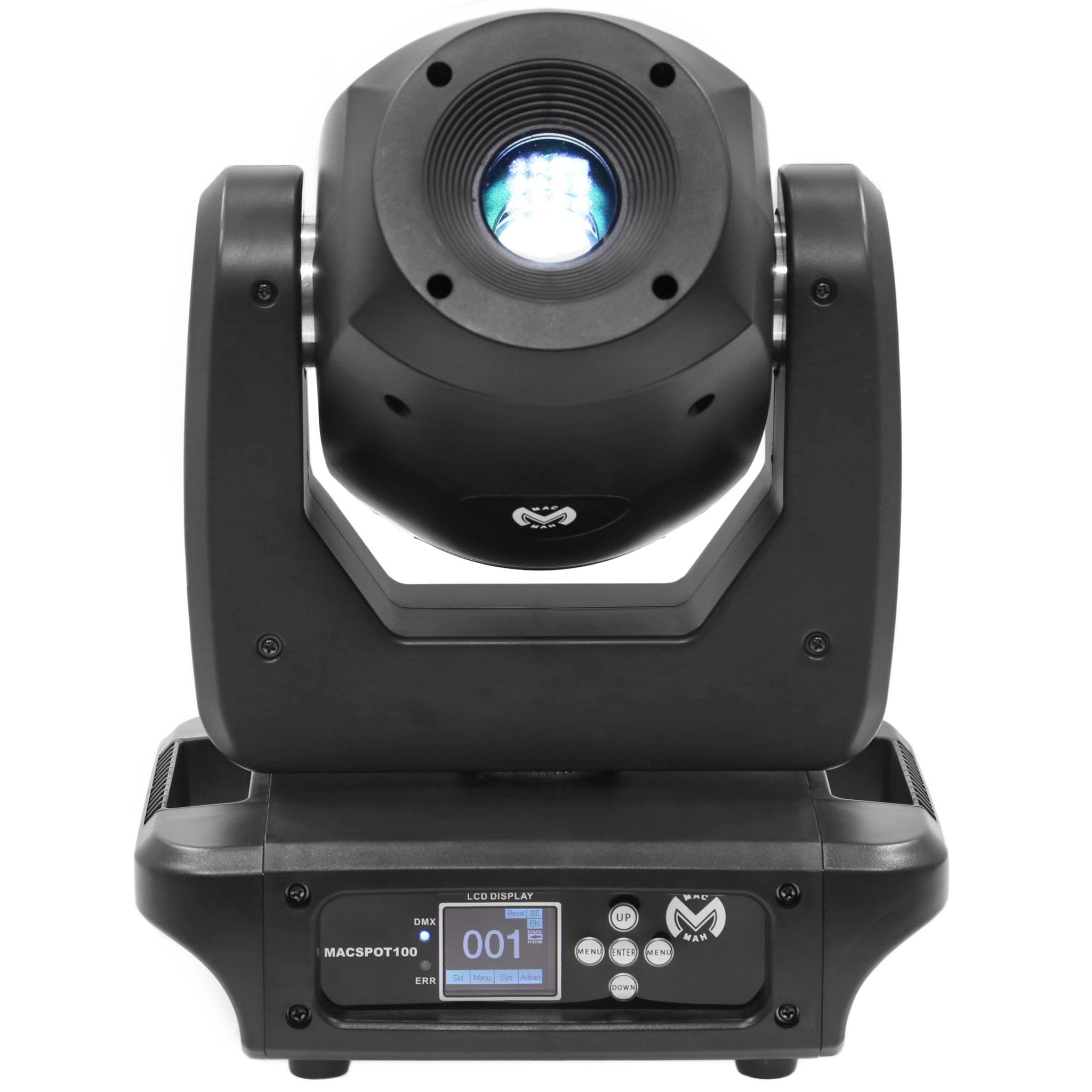 Mac Mah Spot 100 LED Moving Head 100 W Beam DMX con 2 ruote Gobo, prisma e messa a fuoco motorizzata per palcoscenico DJ Event