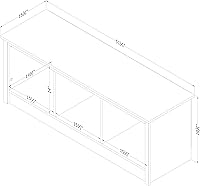 Vista 3 de South Shore Banco Toza Nordik Oak, contemporáneo