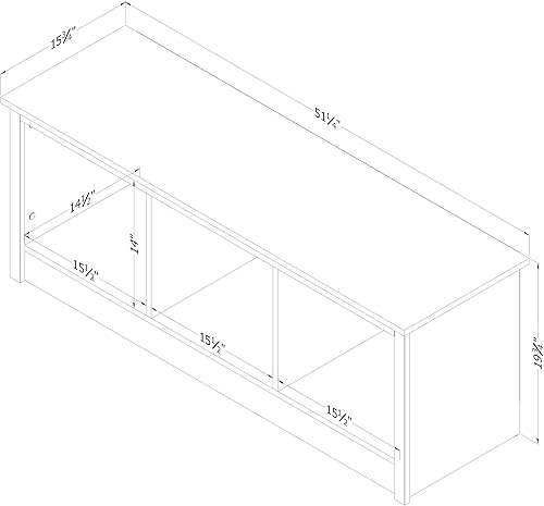 Miniatura 3 de South Shore Banco Toza Pino Blanco, Contemporáneo