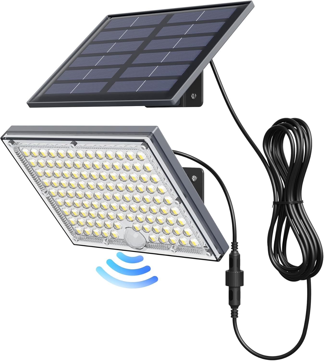Solar Powered Motion Sensor Outdoor Floodlight with ABS Shade