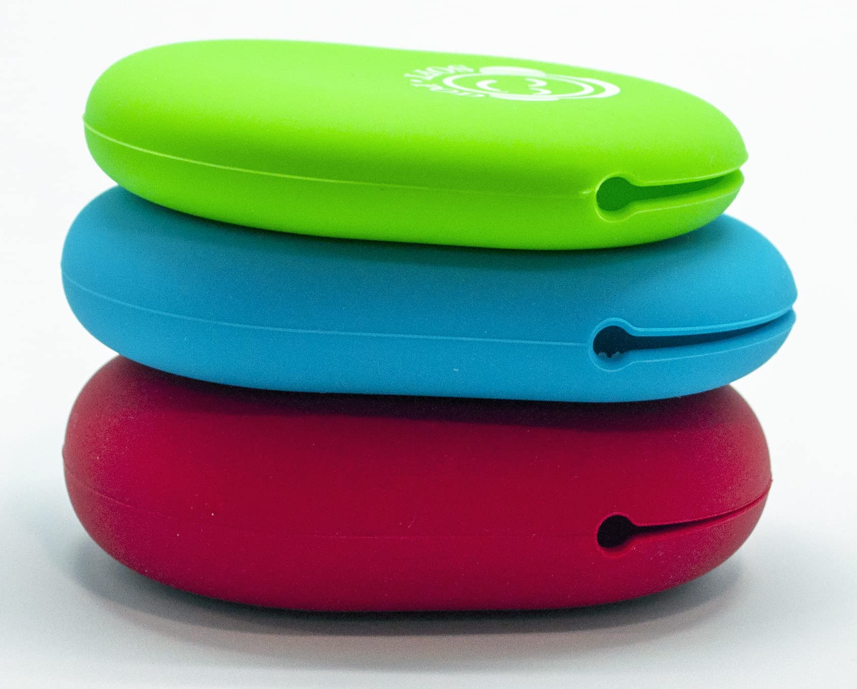 Soft Pod Silicone Case Tame & Protect Your Cables, Earbuds, Flash Drive, Keys, Smart Watch and More (Large-Red, Medium-Blue, Small-Green - Set of 3)