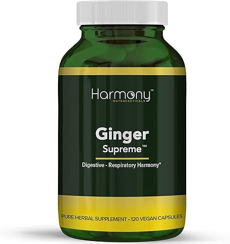 Ginger Supreme - Armonía respiratoria - Suplemento Harmony Nutraceuticals para una digestión saludable, respiración, circulación y articulaciones