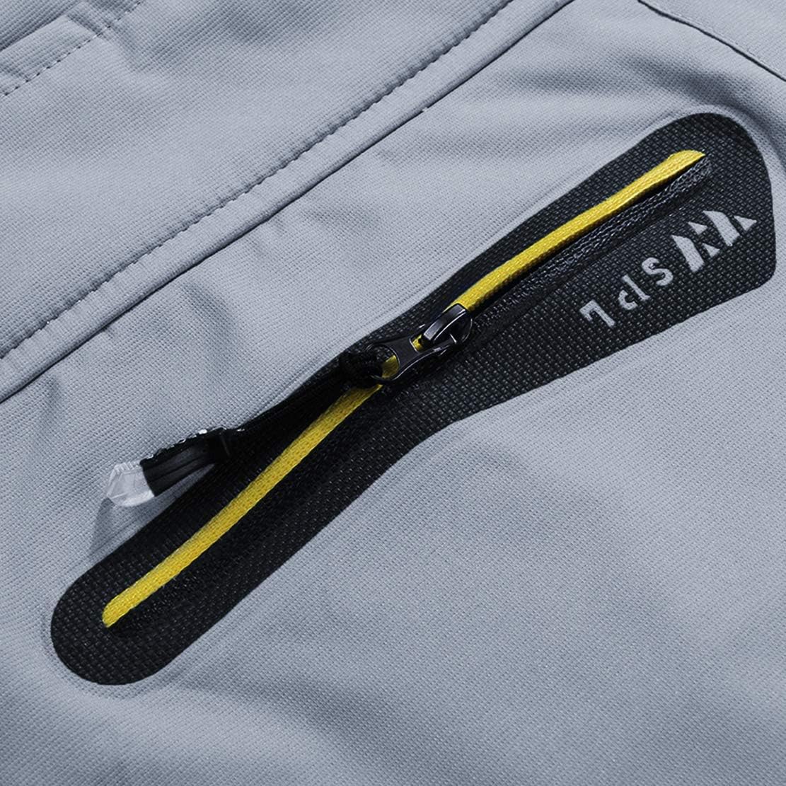 Spmor Men's Rain Jacket Waterproof with Hooded Hiking Outdoor Coat Lightweight Windbreaker - Image 3