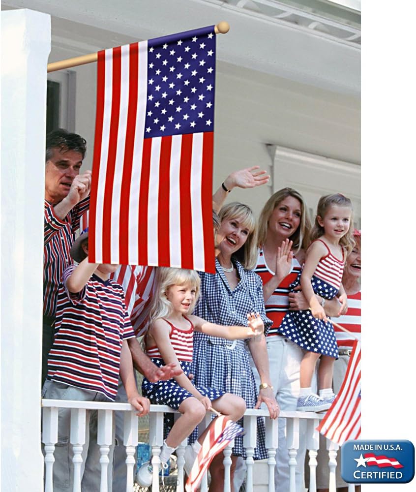 Annin Flagmakers American Flag All-Weather Nylon SolarGuard NYL-Glo, 2.5 x 4 Feet (Model 21850) 100% Made in USA