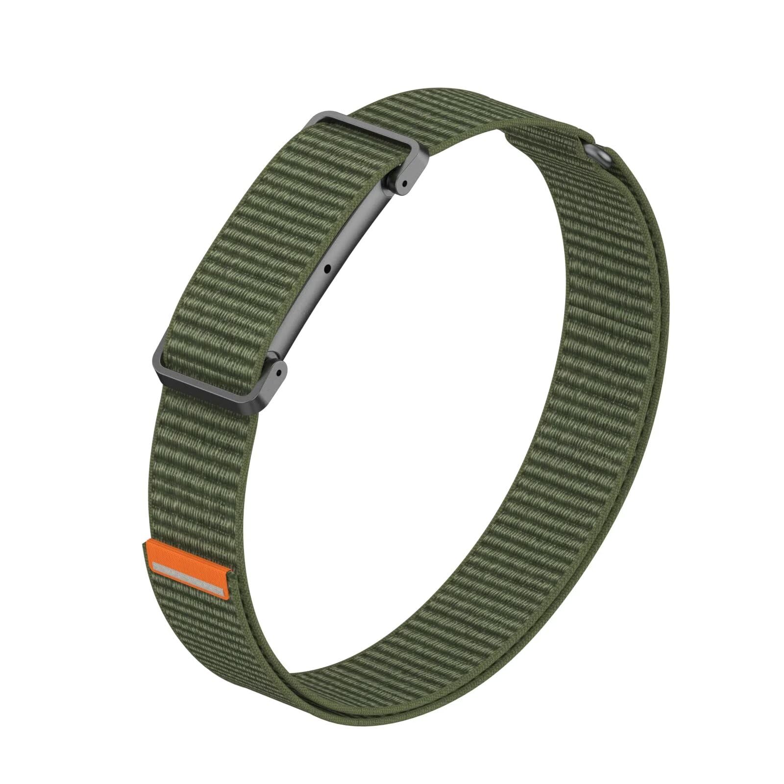 TingYR Arm Band Compatible with Google Fitbit Air, Nylon Sport Strap with Detachable Metal Case Protective Case, 42cm Extended Loop Armband for Workout and Fitness. Army Green