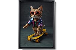 Abstract Cat Concept Art Canvas Decor