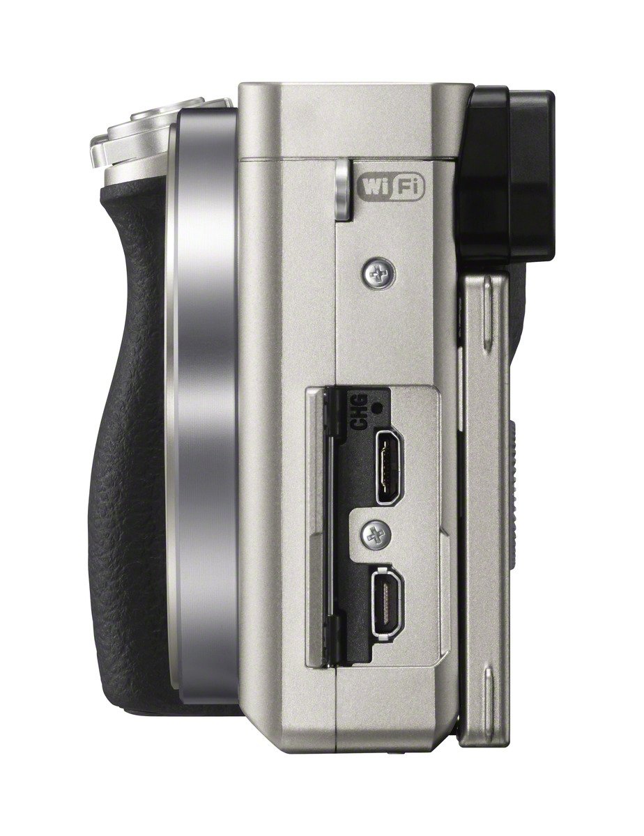Sony Alpha 6000 Fotocamera Digitale Compatta, Body, Obiettivo Intercambiabile, Sensore APS-C CMOS Exmor HD da 24.3 MP, Argento