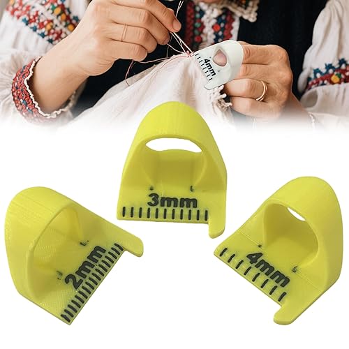 2025 Sewing Needle Gauge Measuring Tool, Sewing Finger Ruler for