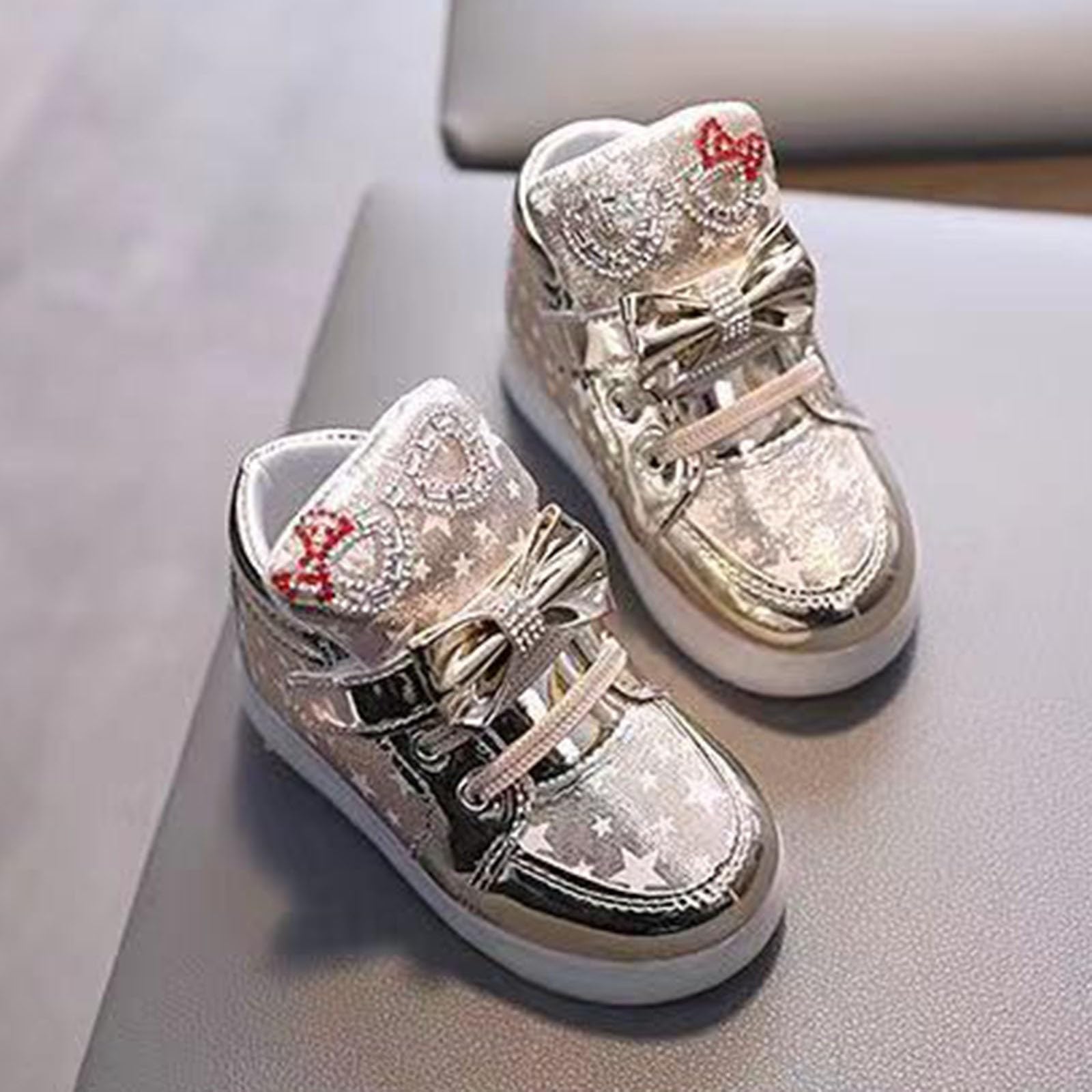 Zapatillas para niños y niñas, con mariposa, elegantes, planas, cómodas, transpirables, ligeras, con plataforma