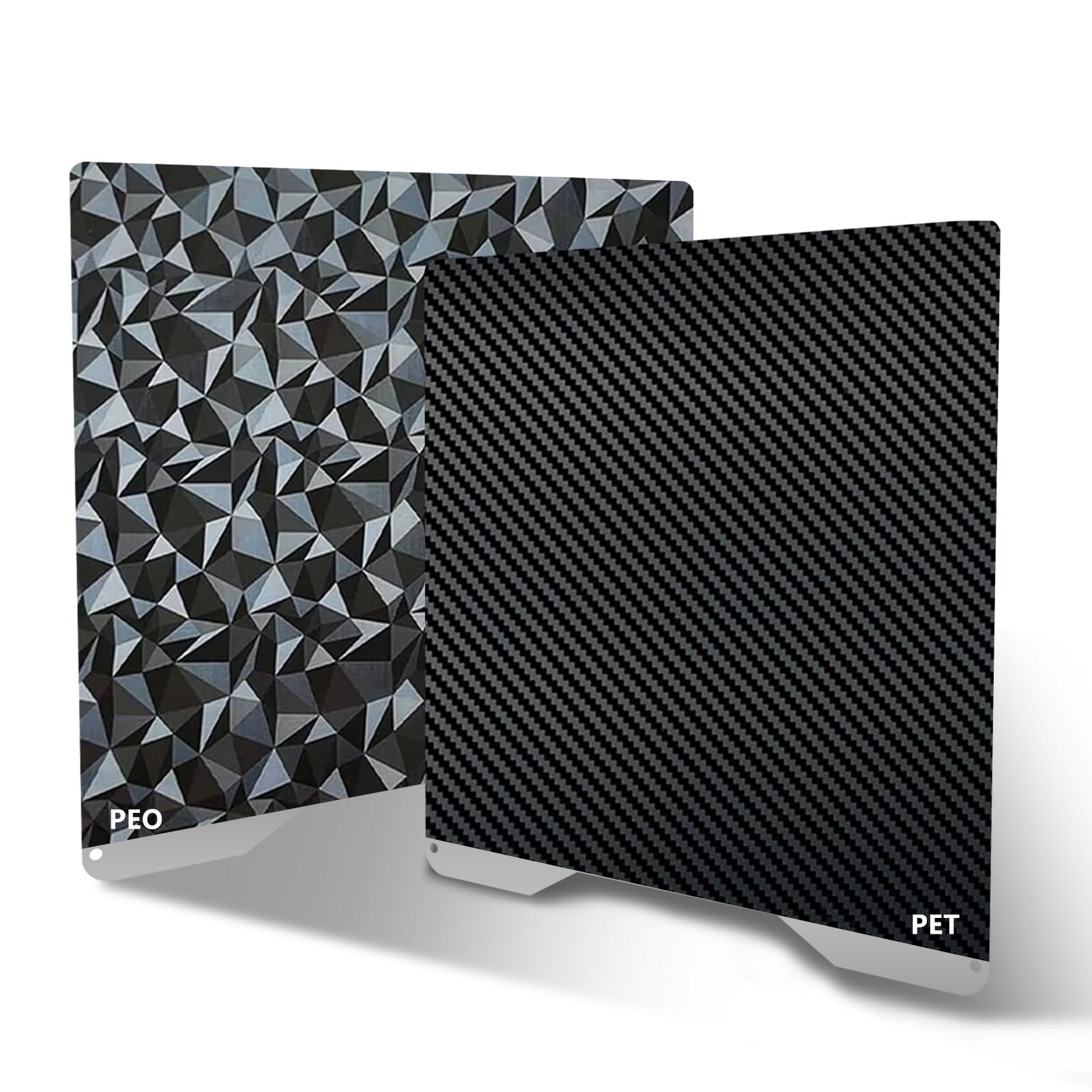 Creality Hi Build Plaque PEO PET 265 x 265 mm, plaque chauffante d'impression double face, plate-forme d'imprimante 3D, flexible et facile à enlever le modèle, plaque en tôle d'acier à ressort