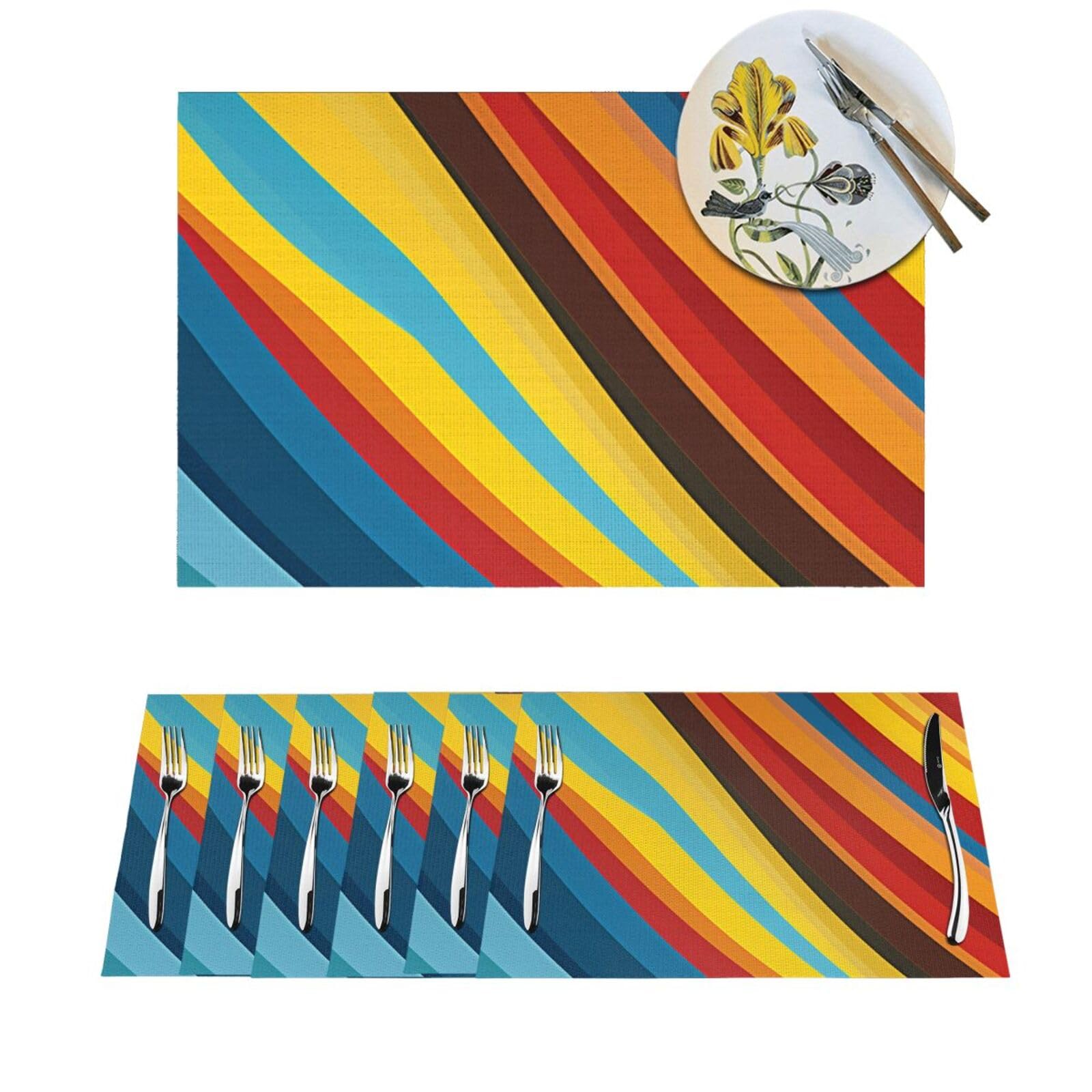 Sets de table haut de gamme en vinyle tissé pour une protection raffinée de salle à manger