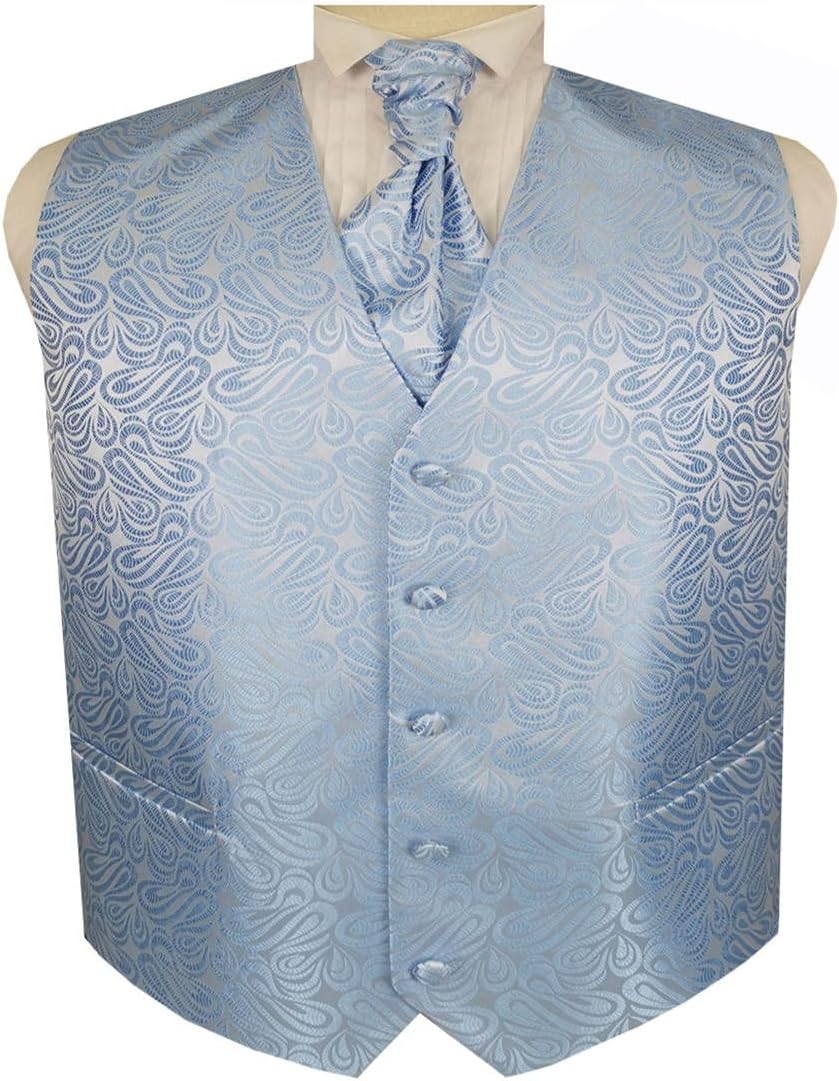 Gilet Vintage Da Uomo A Spina Di Pesce In Tweed Di Lana Slim Fit S-3XL, Striper Ll Cvo Textured, Small - Foto 3