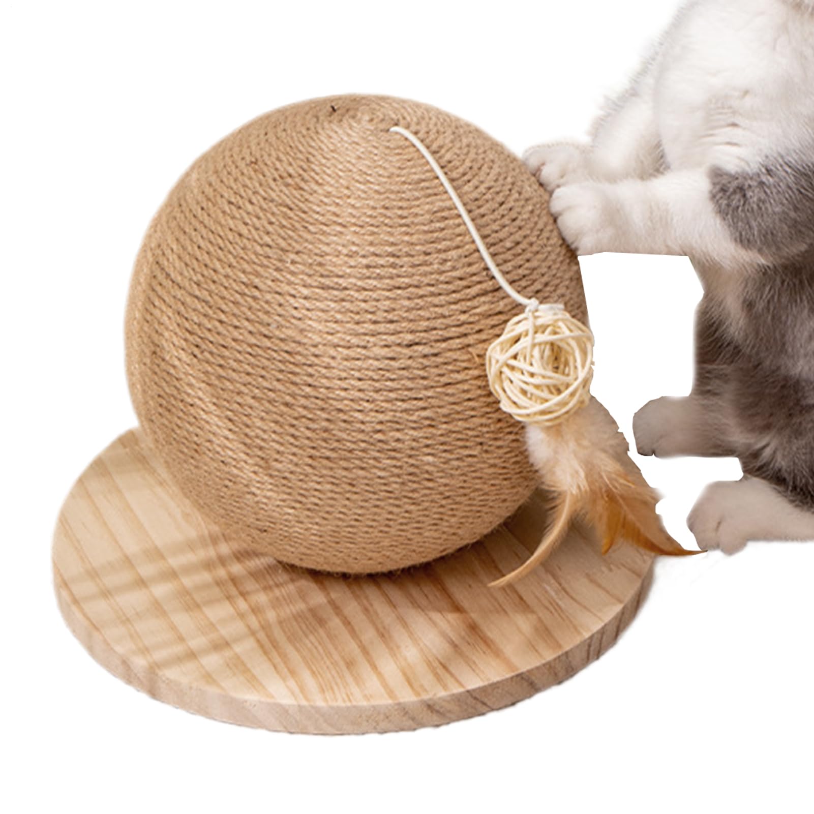 Griffoir boule pour chat qui protège vos meubles et soulage l'ennui du félin