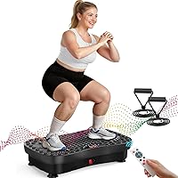 Vista 9 de AXV Vibration Plate Fitness Platform Exercise Machine Vibrating Shaking Full Body Shaker Workout Vibrate Stand Shake Board Sport Gym for Weight Loss