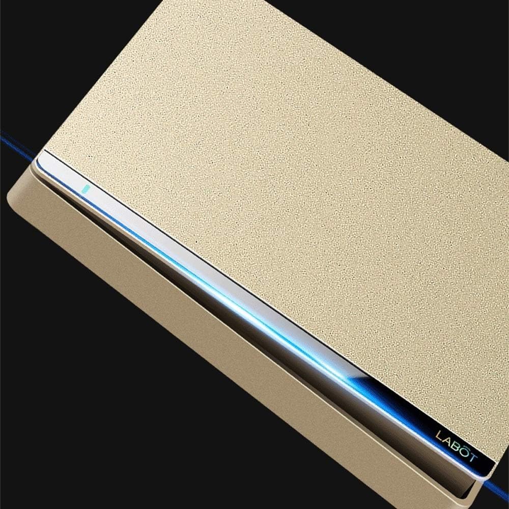 Włącznik ścienny, Wewnętrzne przełączniki oświetlenia ściennego ze wskaźnikiem fluorescencyjnym, 86x89mm, typu gang i way(4 Gang 1 Way)