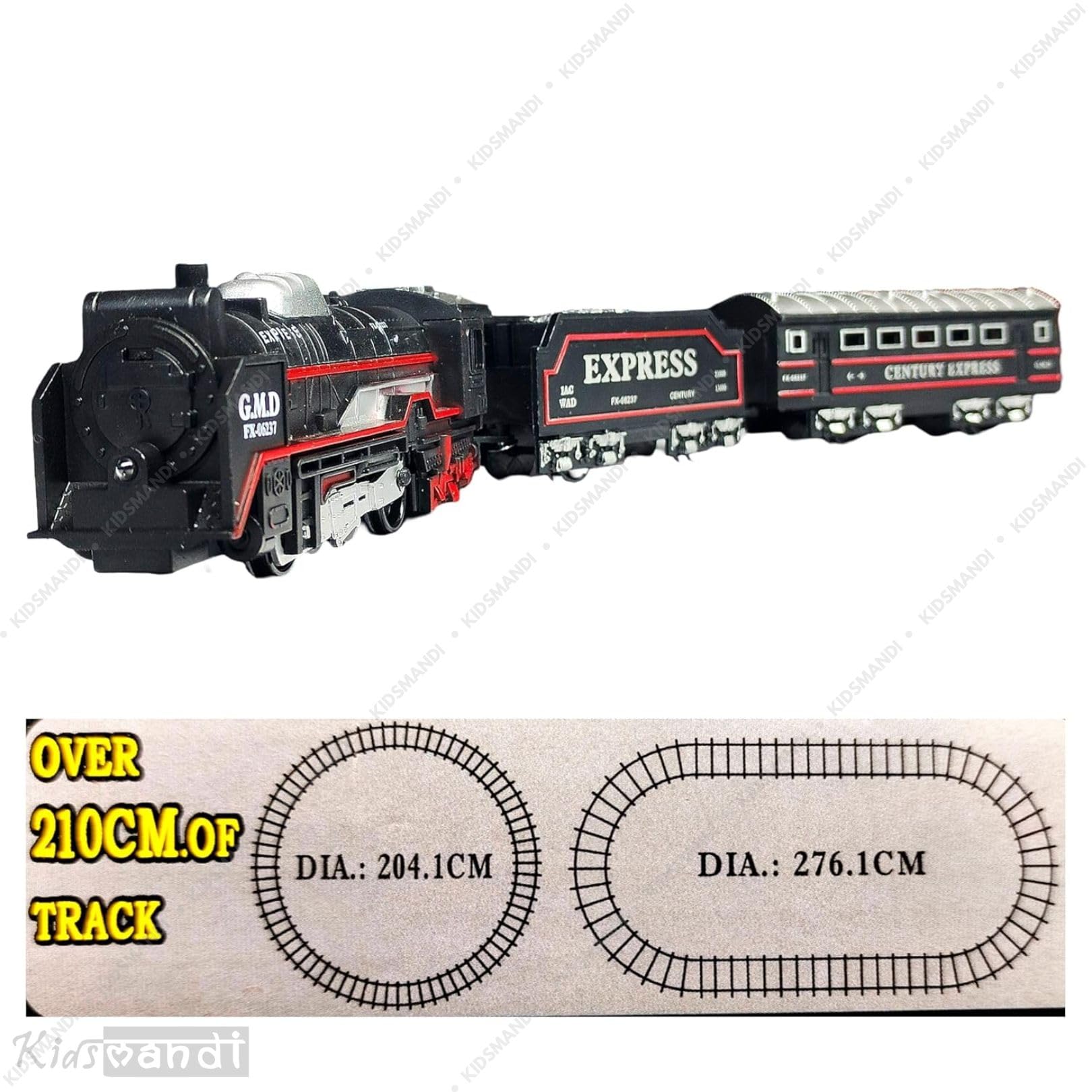 Kids Mandi® Battery Operated Toy Engine - Fun Plastic Train Set for Kids, Educational Play, Battery-Powered, Interactive Toy, for Boys & Girls - Image 5 thumbnail