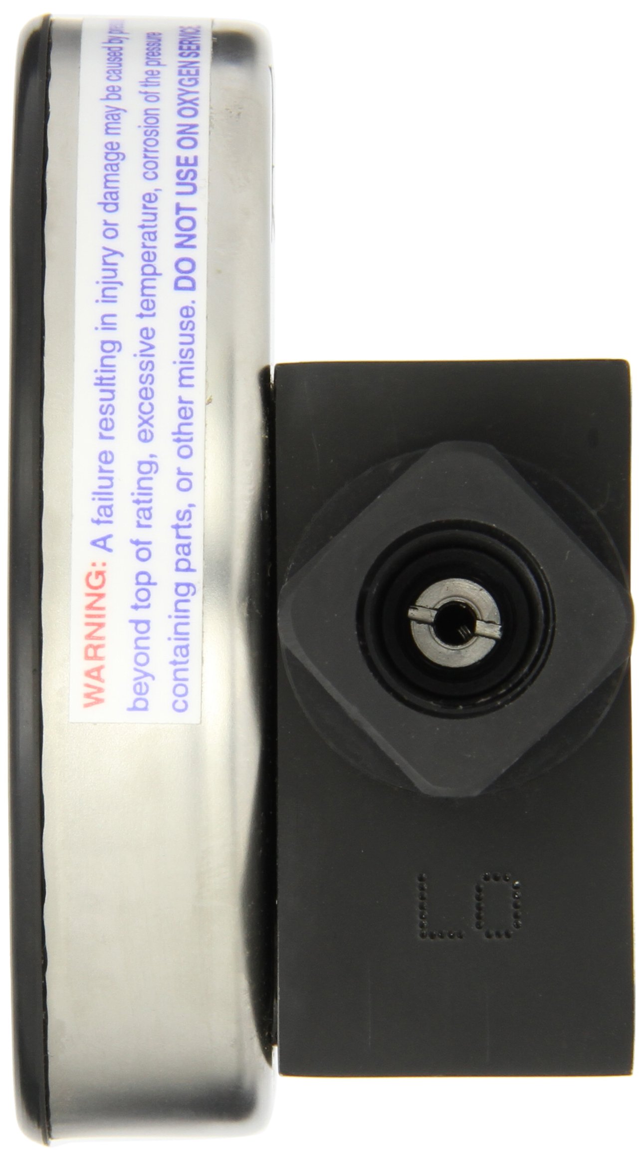 Ashcroft Type 1130 Stainless Steel Case Dry Filled Differential Pressure Gauge, Aluminum Body, Compatible with Air and Non-Corrosive Liquids, Lower Mounting, 3-1/2