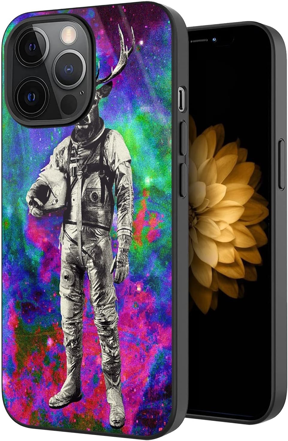 Amazon Com Iphone 11 Pro Max Case Psychedelic Deer Astronaut For Girls Men Boy Anti Scratch Fashion Pattern Design Cover Case For Iphone 11 Pro Max 6 5 Inch Cell Phones Accessories