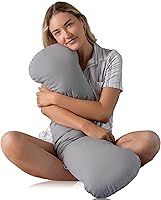 SleepCloud 6.5lbs Weighted Body Pillow (41"x10") - Cooling Full Body Pillow for Adults, Deeper Sleep & Side Sleeping