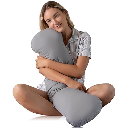 SleepCloud Weighted Body Pillow 6.5lbs - Weighted Pillow for Deeper