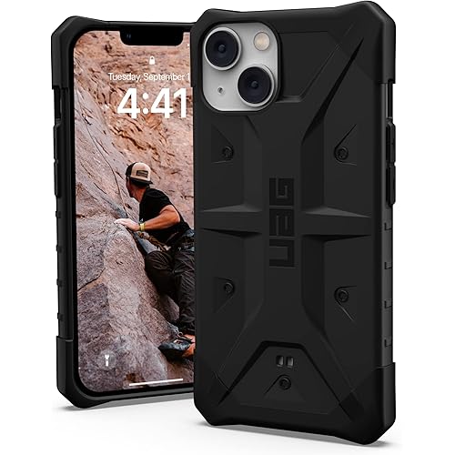 URBAN ARMOR GEAR UAG Designed for iPhone 14 Case Black 6.1" Pathfinder Slim Lightweight Shockproof Dropproof Rugged Protective Cover Compatible with Wireless Charging