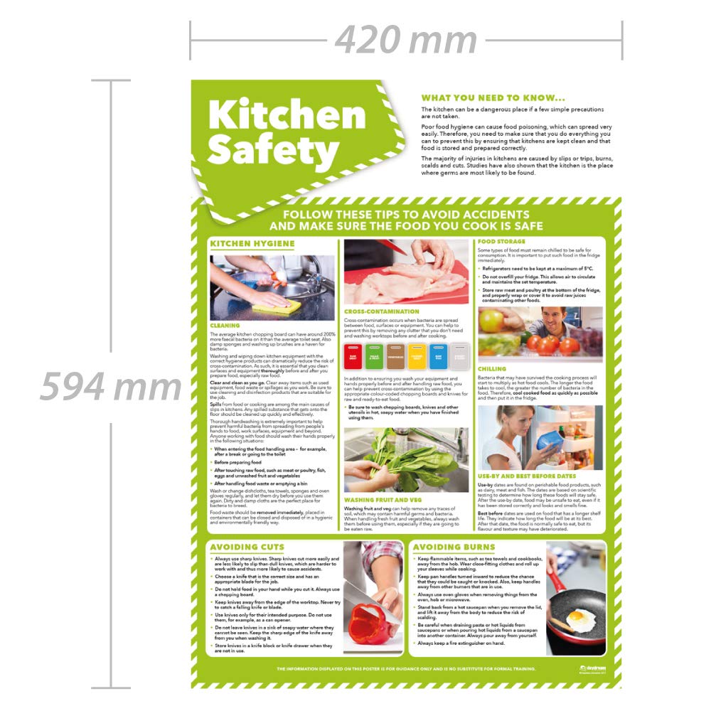 Daydream Education Set 4 Poster Salute E Sicurezza Per Ufficio | A2 Laminato (42x59,4 Cm) | Rischi, Stress, DSE E Legislazione