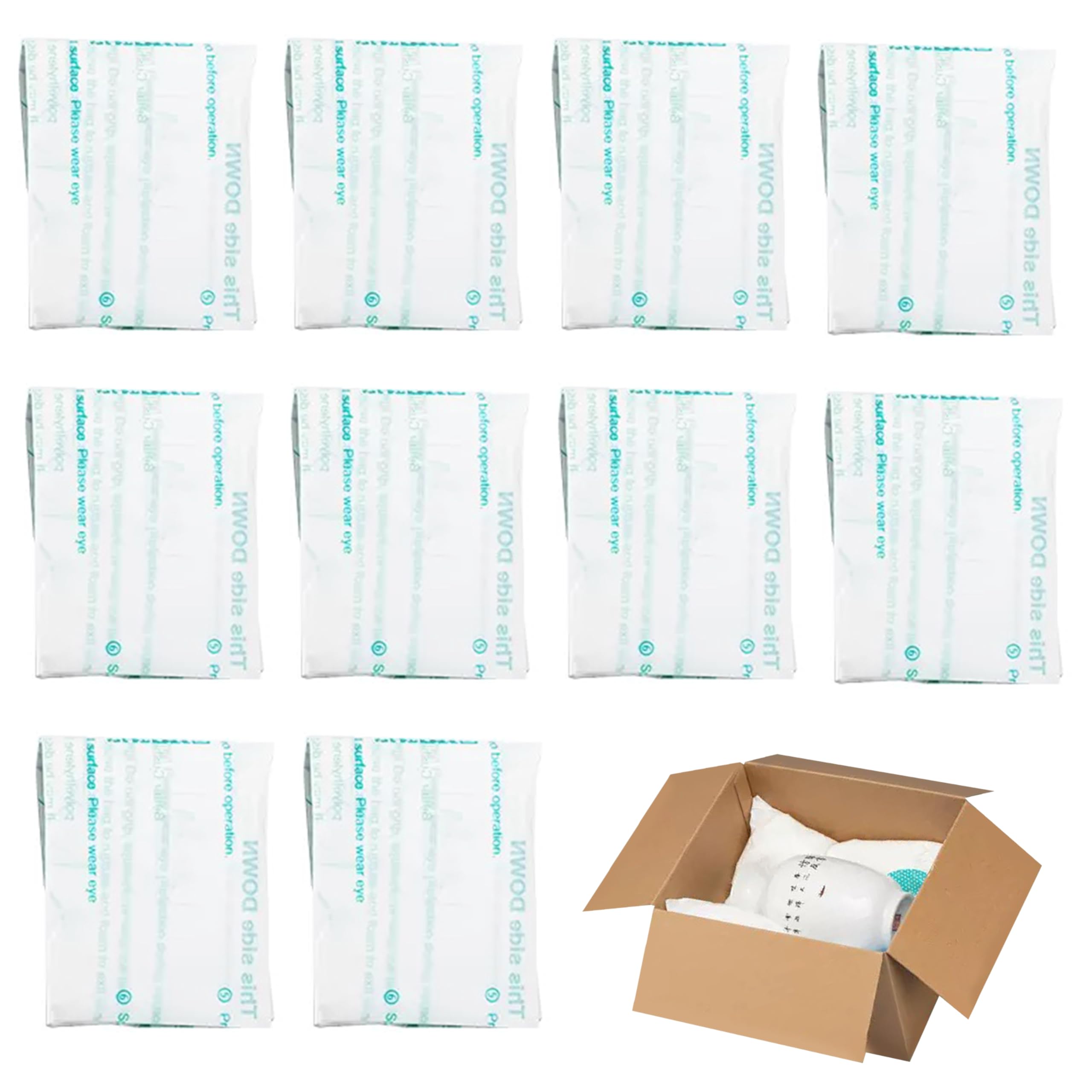 10 Pcs 14”x16” Foam Bag for Shipping, Expandable Packing Foam for PC & Irregular-Shaped Items-Shockproof, Protective Computer Shipping Material for