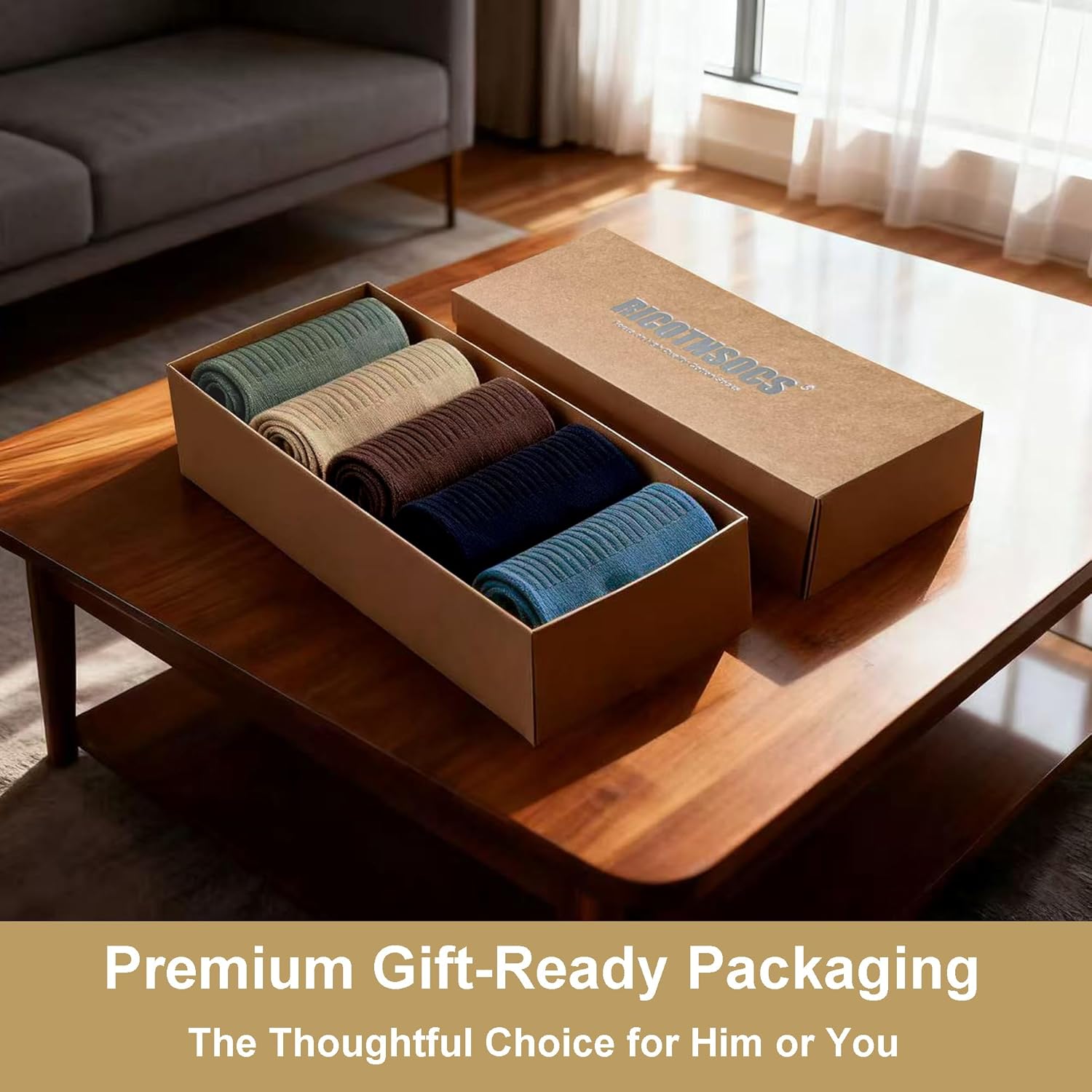 Mens Athletic Cotton Quarter Crew Socks Light Weight Moisture Wicking Odor Control Sports Socks for Men 5 Pairs - Image 6