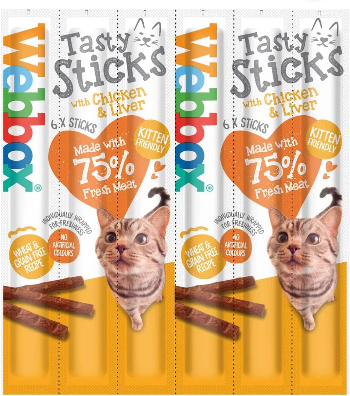 Webbox Tasty Cat Sticks Chicken & Liver 30g